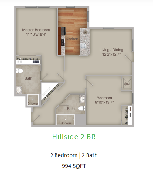 ASH - Hillside 2BR